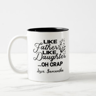 Taza Bicolor Como el padre como la hija