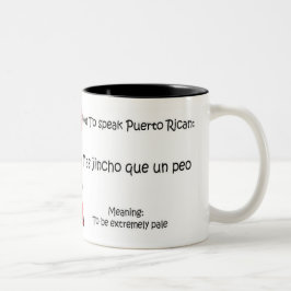 Taza Bicolor Cómo hablar puertorriqueño