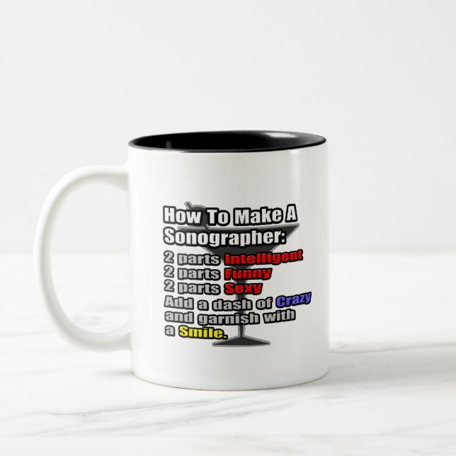 Taza Bicolor Cómo hacer un sonógrafo (Izquierda)