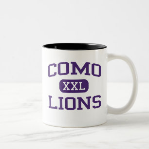 Taza Bicolor Como - leones - High School secundaria de Como -