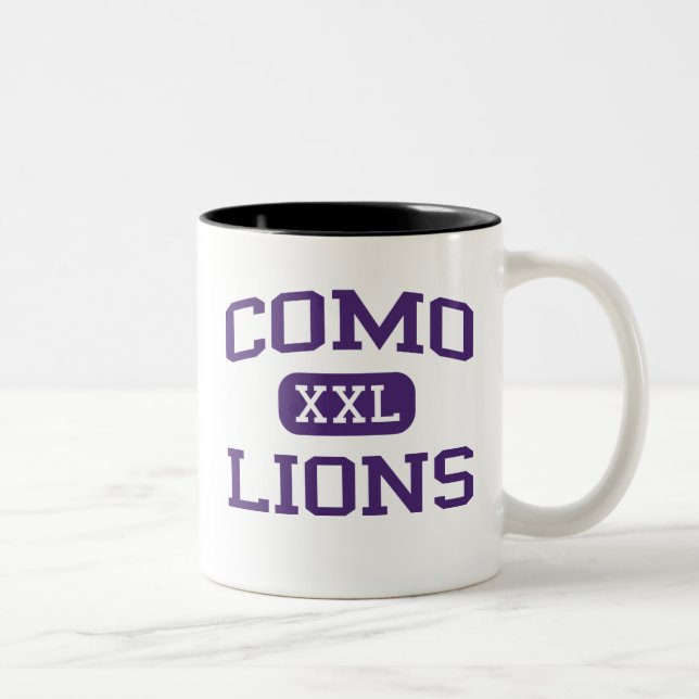 Taza Bicolor Como - leones - High School secundaria de Como - (Derecha)