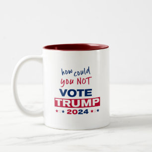 Taza Bicolor ¿Cómo PUEDE NO Votar a TRUMP 2024?