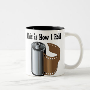 Taza Bicolor Cómo rollo película de cámara