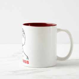 Taza Bicolor Como una cara del meme del jefe