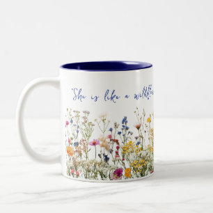 Taza Bicolor Como una flor silvestre