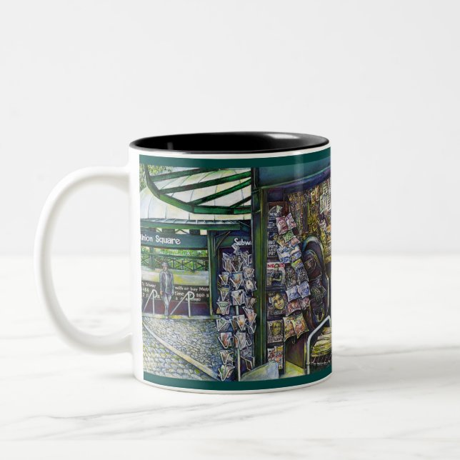 Taza Bicolor ¿Cómo Una Imagen, Inimaginativa? (Izquierda)