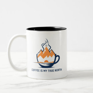 Taza Bicolor Compass Coffee – Aventura del Verdadero Norte