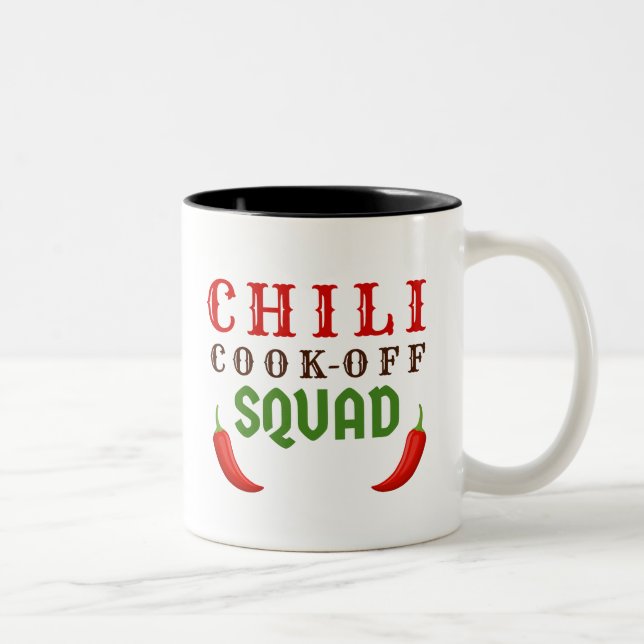 Taza Bicolor Competencia De Cocción Chili Cocinar Squad (Derecha)