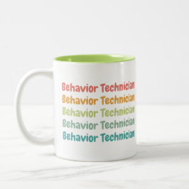 Taza Bicolor Comportamiento técnico de comportamiento RBT Retro