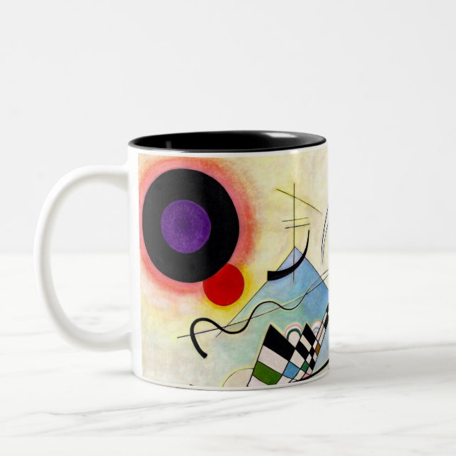 Taza Bicolor Composición de Kandinsky 8 (Izquierda)