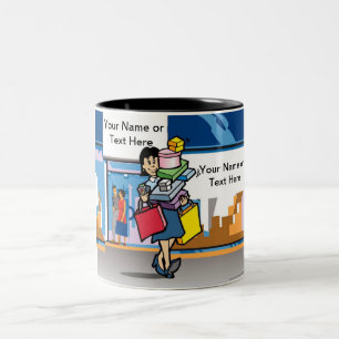 Taza Bicolor Compradora - Personalizado por PrintedPerfection.c
