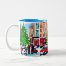 Taza Bicolor Compras de navidades