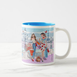 Taza Bicolor Compras en París   Mug