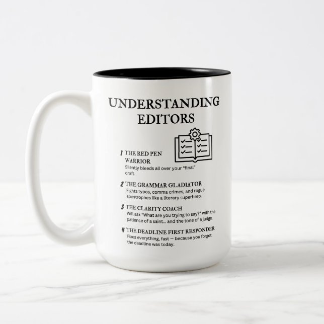 Taza Bicolor Comprender a los editores (Izquierda)