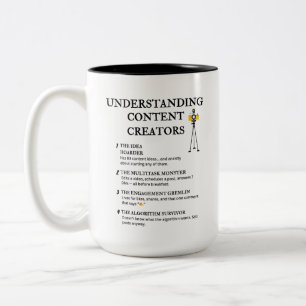 Taza Bicolor Comprender los creadores de contenido