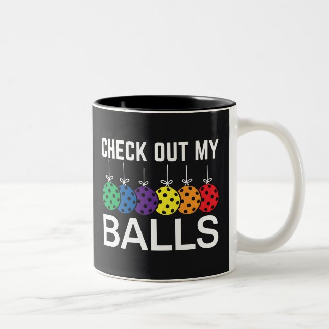 Taza Bicolor Comprobar mis bolas (Derecha)