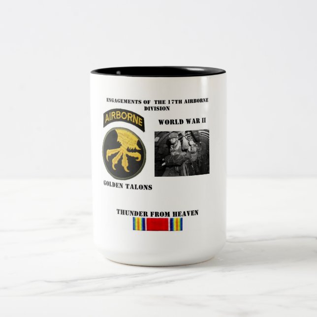 Taza Bicolor Compromisos de la 17ma división aerotransportada (Centro)