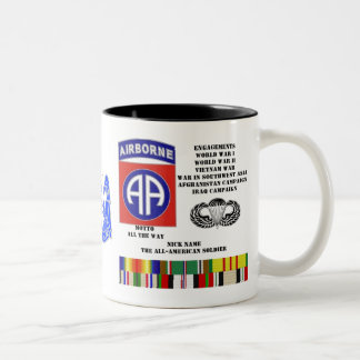 Taza Bicolor Compromisos de la 82.a división aerotransportada