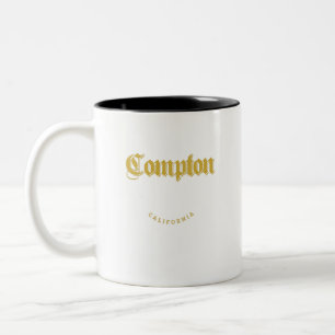 Taza Bicolor Compton California Gold Classic Coffee Mug