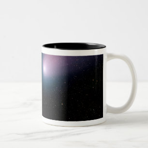 Taza Bicolor Compuesto de Digitaces de un título del cometa