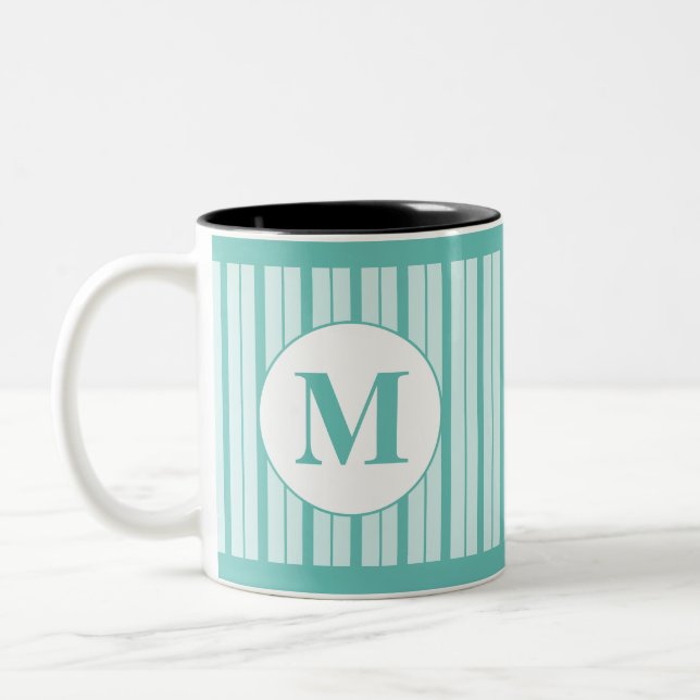 Taza Bicolor Con monograma  (Izquierda)