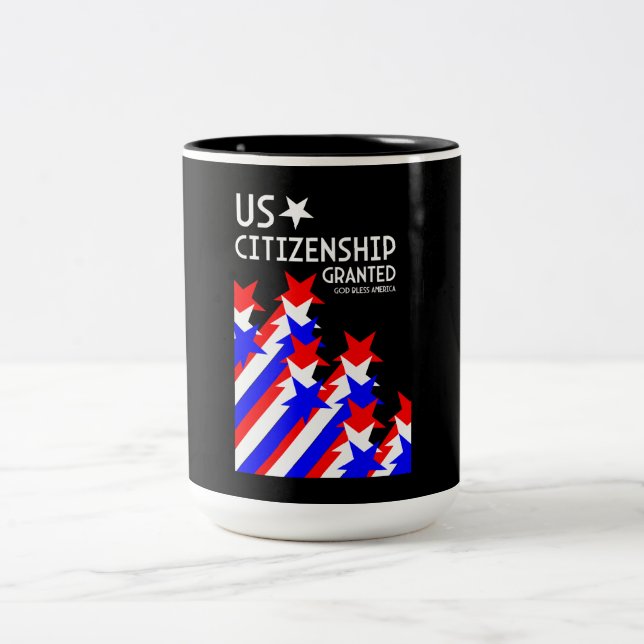 Taza Bicolor Conceden ciudadanía estadounidense (Centro)