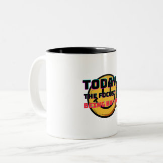 Taza Bicolor Concéntrate en ser feliz