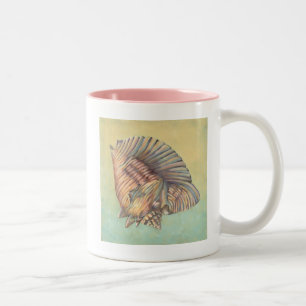 Taza Bicolor Concha Pastel grande