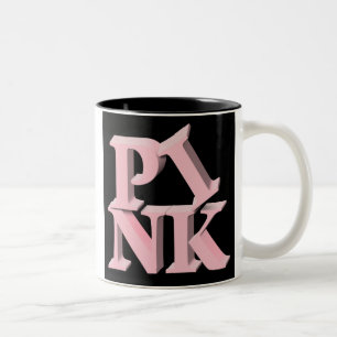Taza Bicolor Conciencia del cáncer de pecho de PinkonBlack