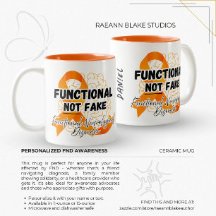 Taza Bicolor Conciencia FND Funcional No Falso Personalizado