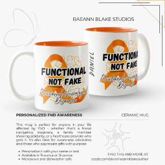Taza Bicolor Conciencia FND Funcional No Falso Personalizado