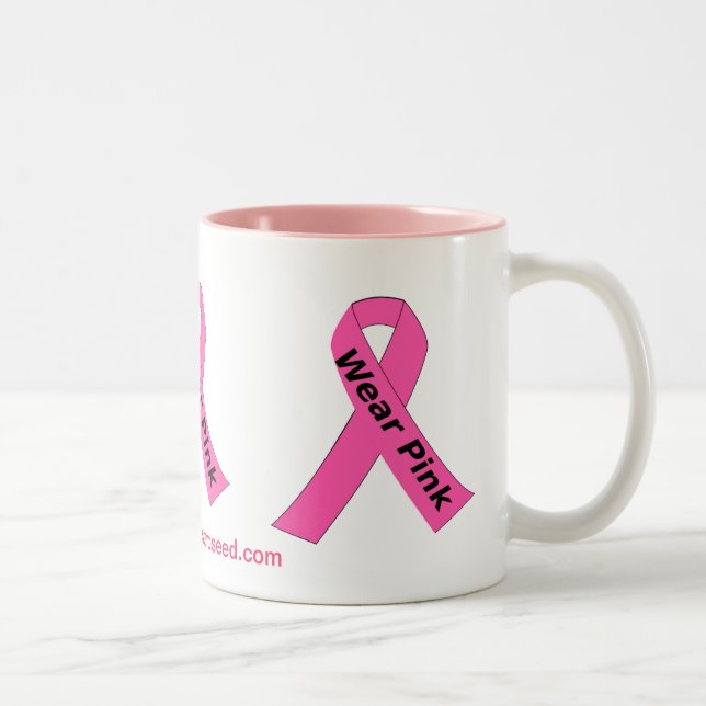 Taza Bicolor Conciencia sobre el cáncer (Derecha)