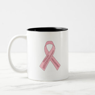 Taza Bicolor Conciencia sobre la reconstrucción de los senos
