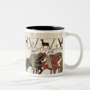 Taza Bicolor Conde Harold de la tapicería de Bayeux al duque d