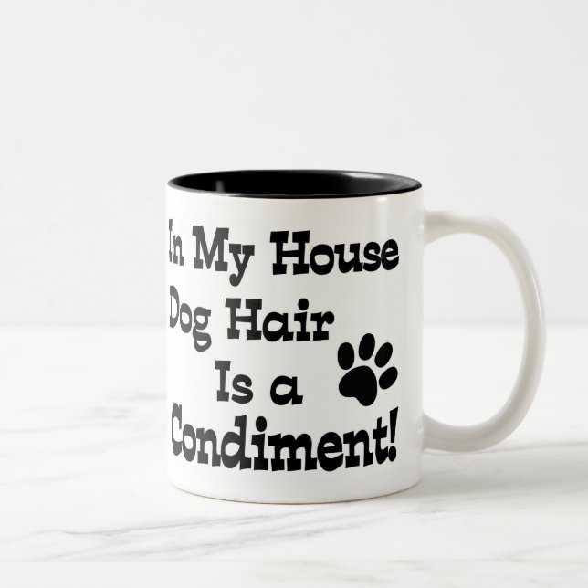 Taza Bicolor Condimento de pelo de perro (Derecha)