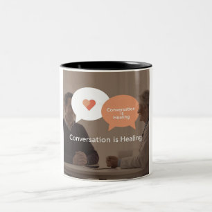 Taza Bicolor Conectar y curar: Mug Inspirador