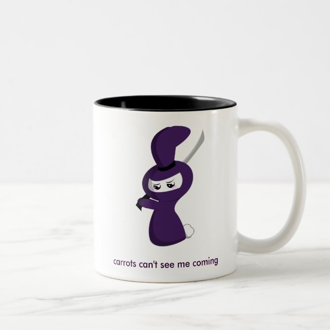 Taza Bicolor Conejito de Ninja (Derecha)