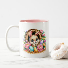 Taza Bicolor Conejito de Pascua