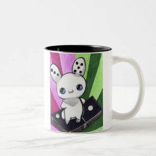 Taza Bicolor Conejito del dominó