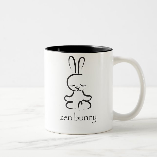 Taza Bicolor Conejito del zen (Derecha)