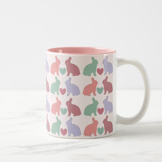 Taza Bicolor Conejitos del lunar (Derecha)