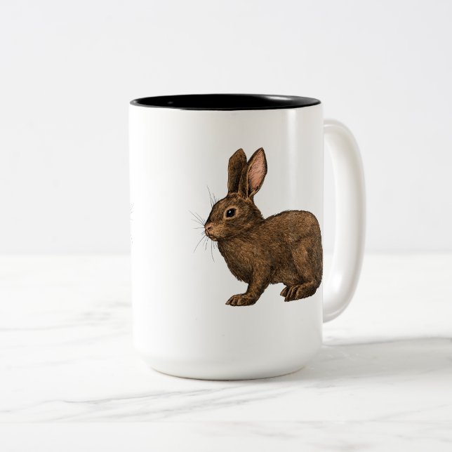 Taza Bicolor Conejo 2 (Anverso derecho)