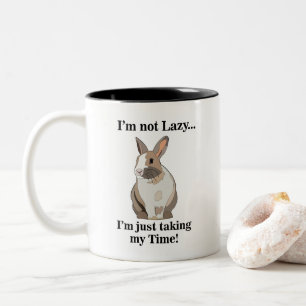 Taza Bicolor Conejo Bunny Animal Divertido