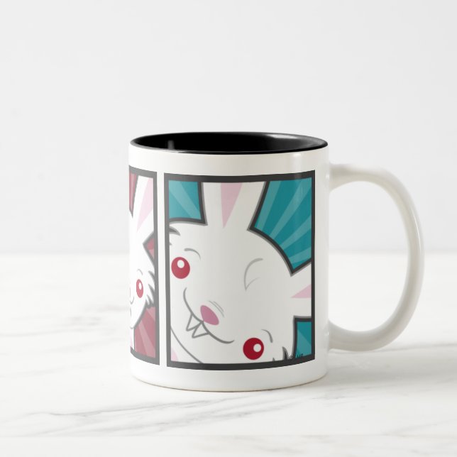 Taza Bicolor Conejo de conejito lindo del vampiro Kawaii (Derecha)