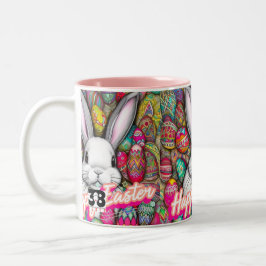 Taza Bicolor Conejo de Pascua