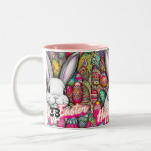 Taza Bicolor Conejo de Pascua