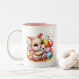 Taza Bicolor Conejo de Pascua