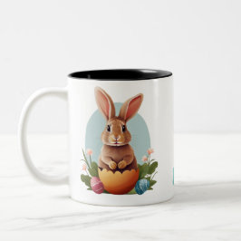 Taza Bicolor Conejo de Pascua