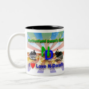 Taza Bicolor Conejo Enano de Holanda
