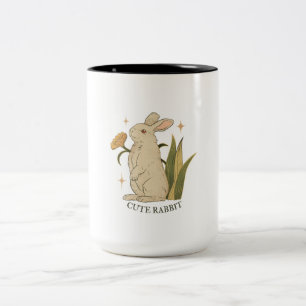 Taza Bicolor conejo lindo